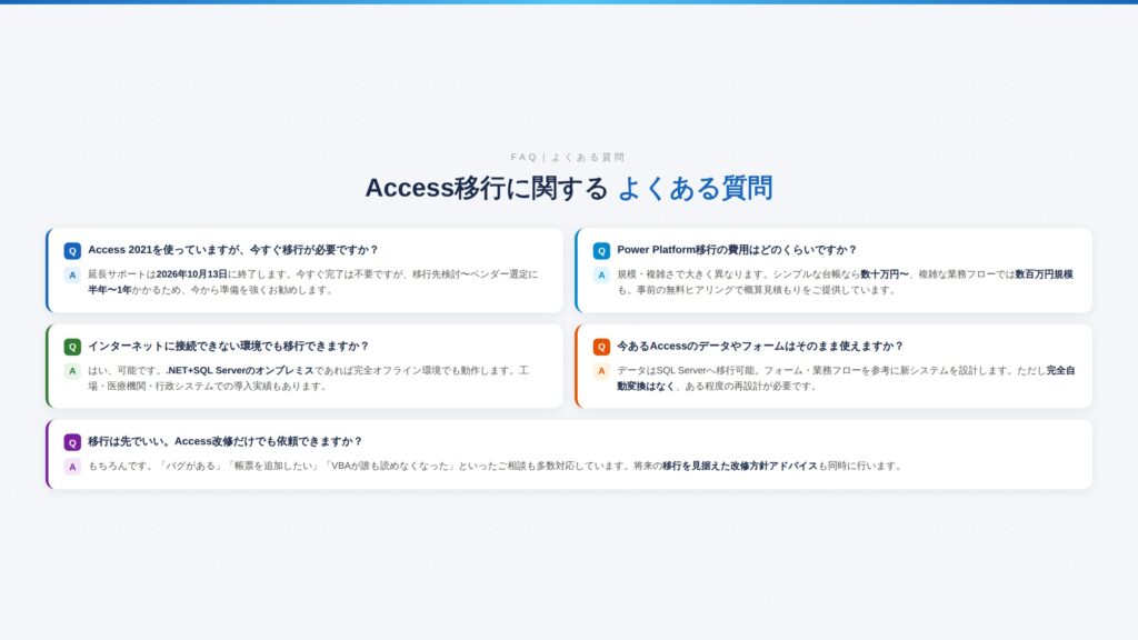 よくある質問（FAQ）